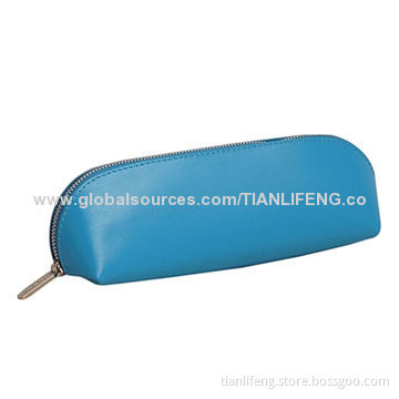 Ladies' leather cosmetic bag